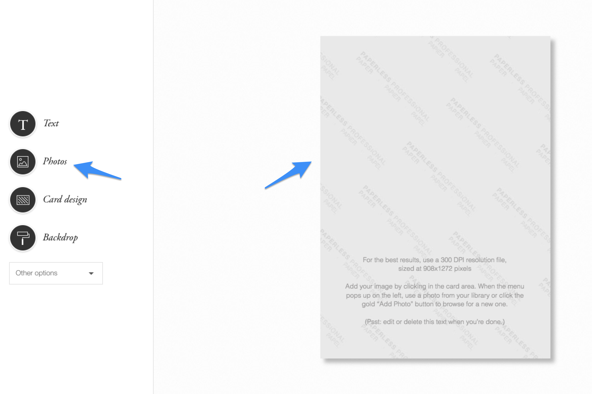 Upload Your Own Image, Photo, GIF, or Video to Your Card or Flyer