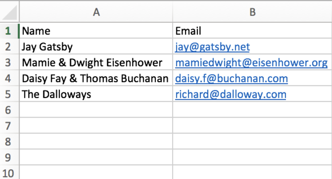 excel spreadsheet contact list template