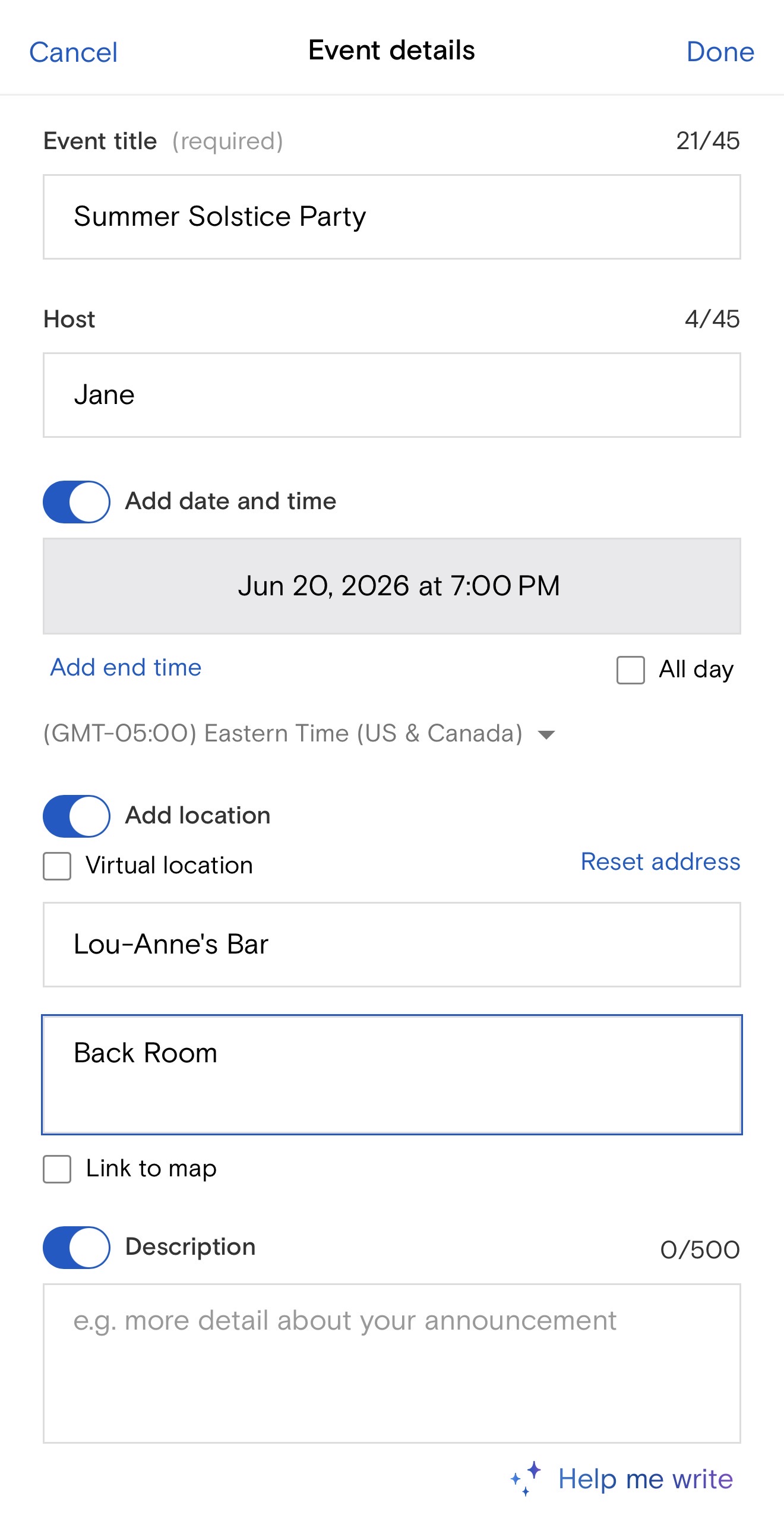 Add Details Mobile